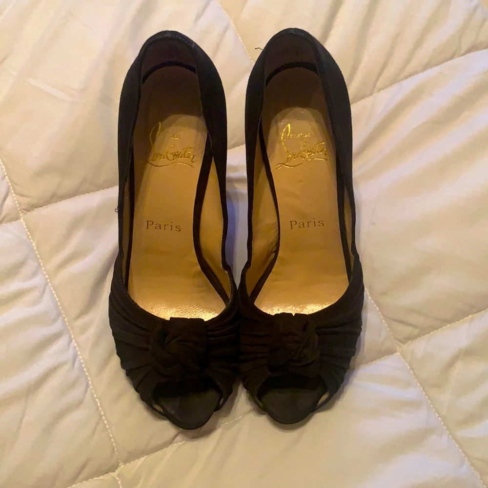 Christian Louboutin Suede Greissimo 140 Platform